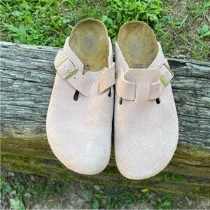 Birkenstock Boston Suede Sandals Size 41